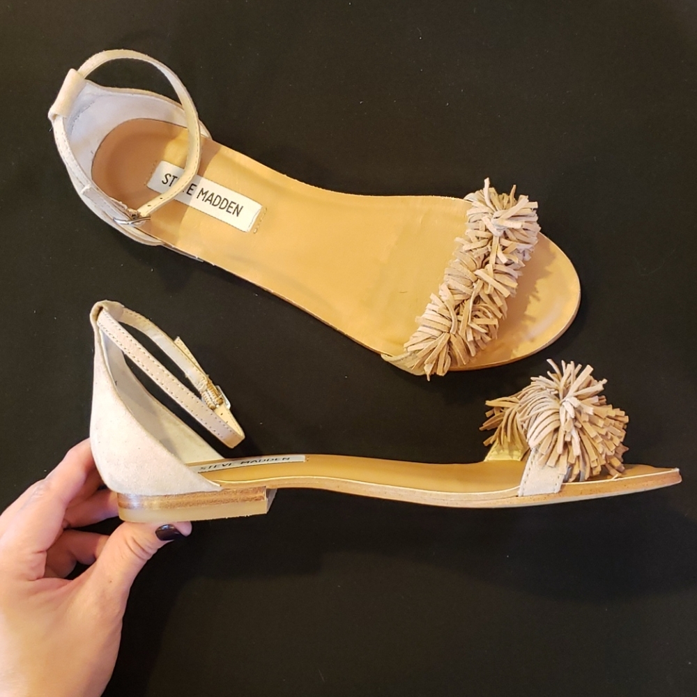 Steve Madden “Sizzle” Open Toe- Size 8, Blush/Nude